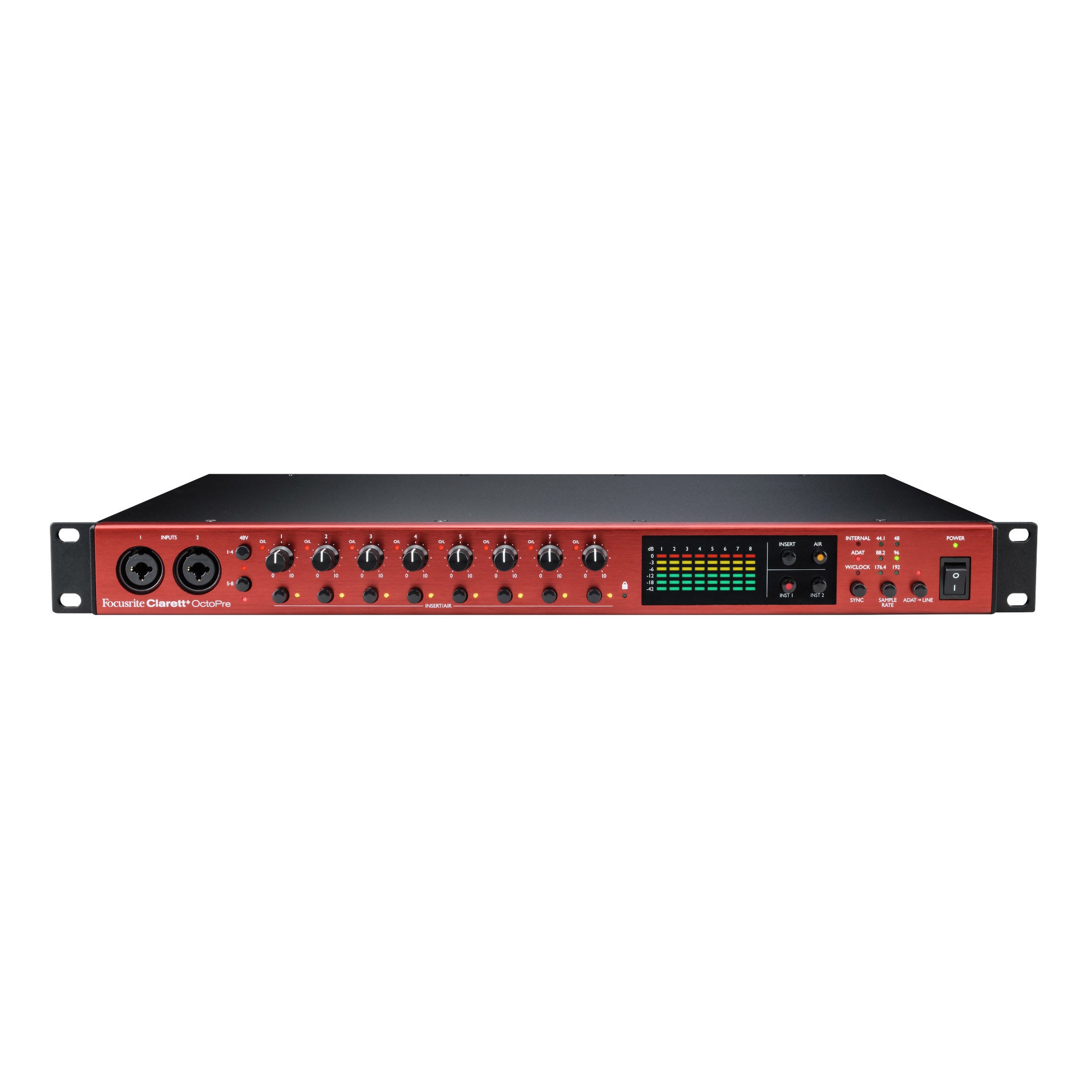 Focusrite Clarett+ OctoPre 8-In/8-Out Mic Preamp – SoundPro