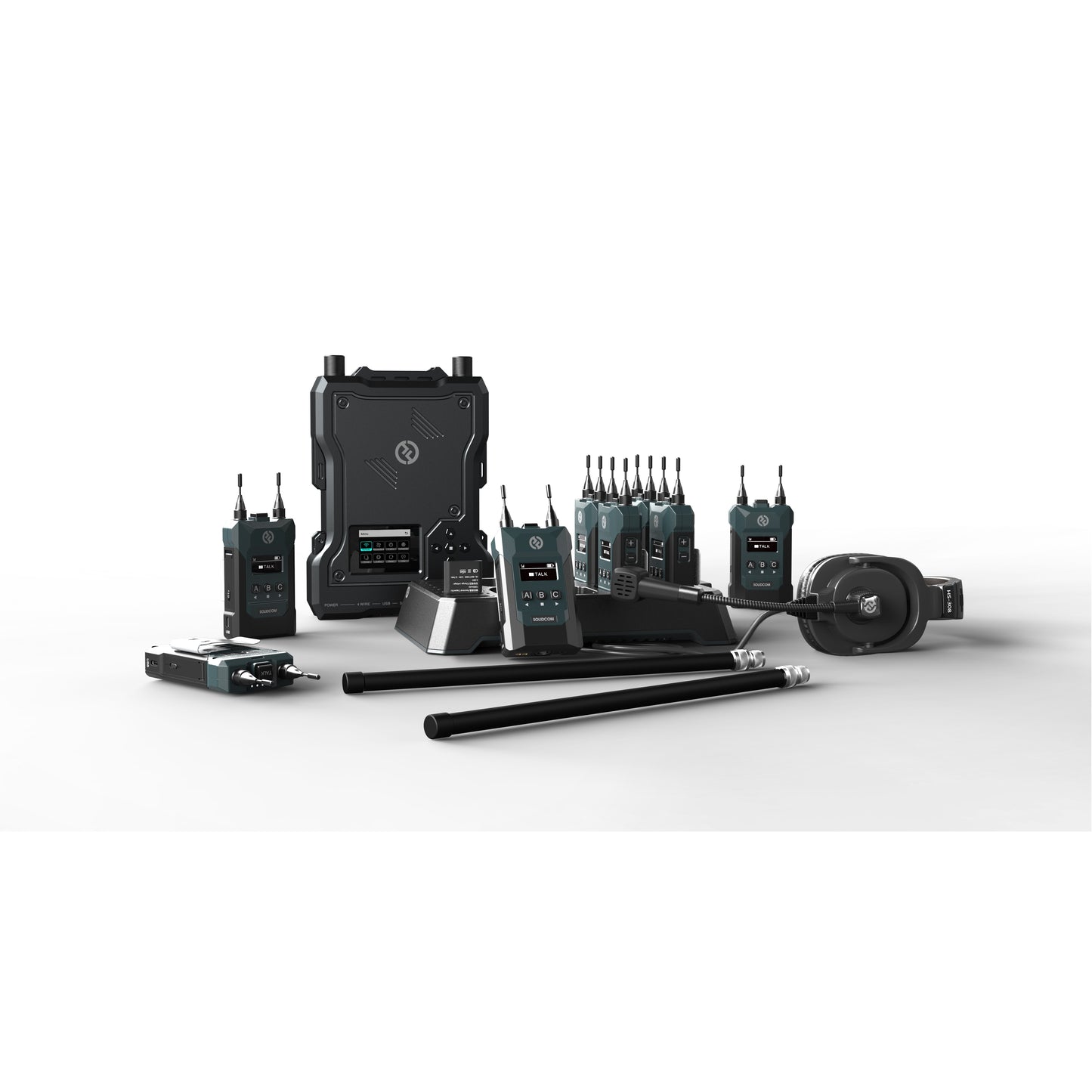 Hollyland Solidcom M1 Wireless Full-Duplex Intercom System With 8 Beltpacks