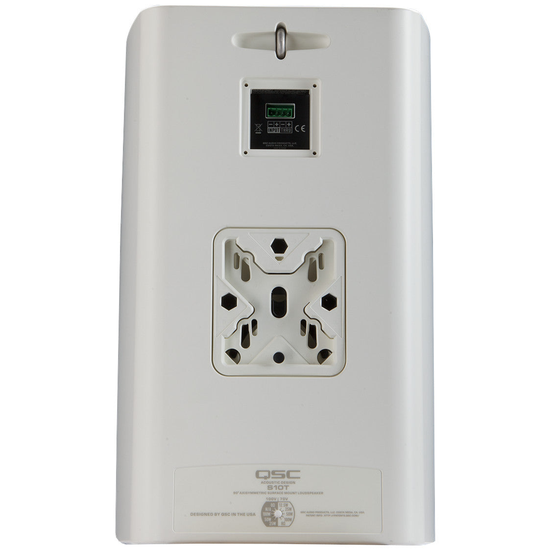QSC AD-S10T Surface Mount Speaker back, white