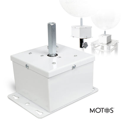 ProX MOTOS Mirror Ball Motor Upright Oscillating For Mirror Balls | White