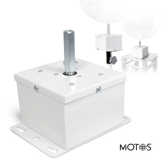 ProX MOTOS Mirror Ball Motor Upright Oscillating For Mirror Balls | White