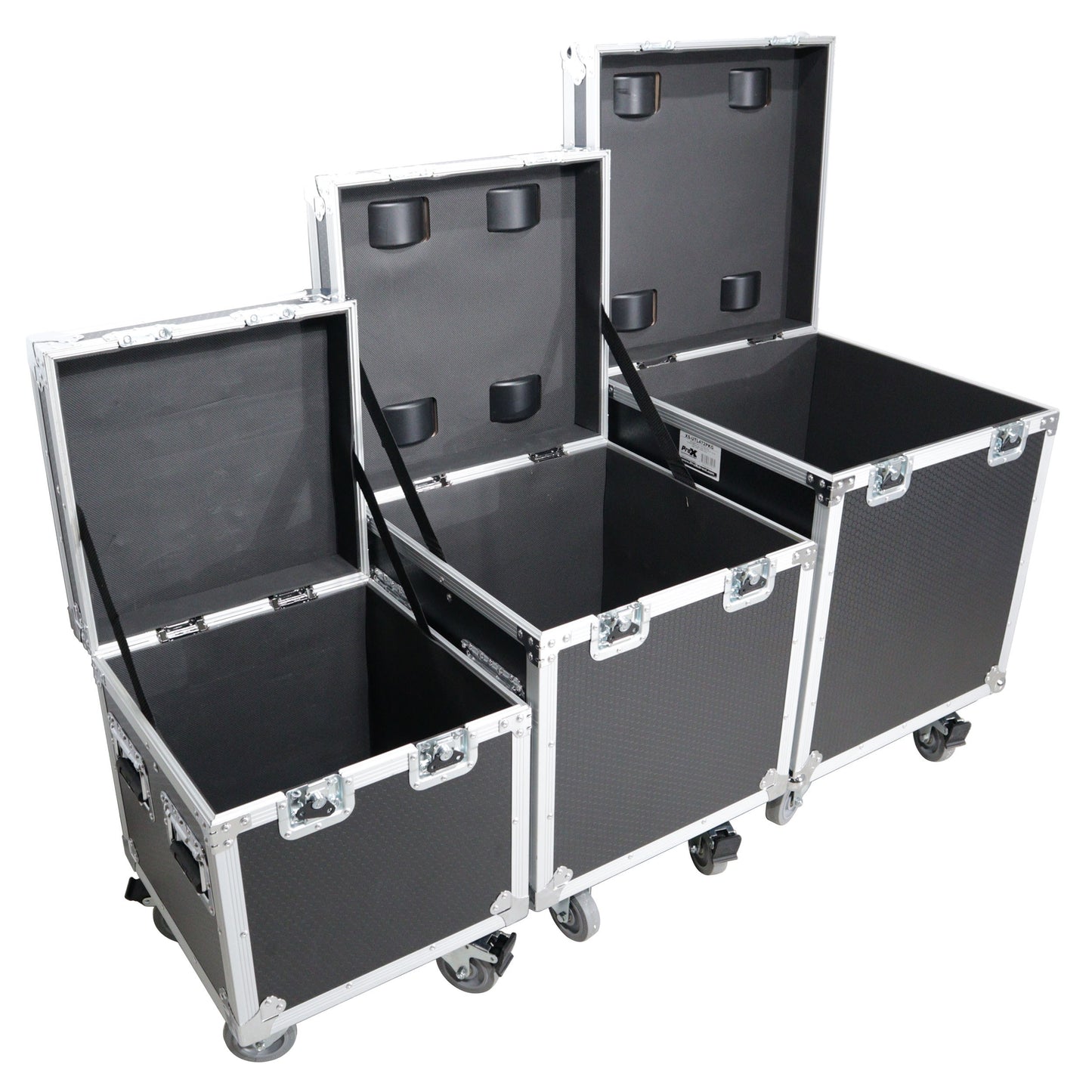 ProX XS-UTL49PKG3 Set of 3 Nested ATA Road Cases With Casters