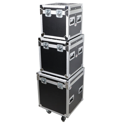 ProX XS-UTL49PKG3 Set of 3 Nested ATA Road Cases With Casters