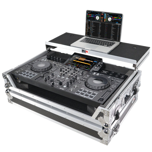 132790_ProX-ATA-Flight-Case-For-Pioneer-XDJ-RX3_DDJ-REV5-DJ-Controller-with-1U-Rack-Space-and-Wheels-_-Silver_Black-_-With-Laptop-Shelf_ALT01sqr