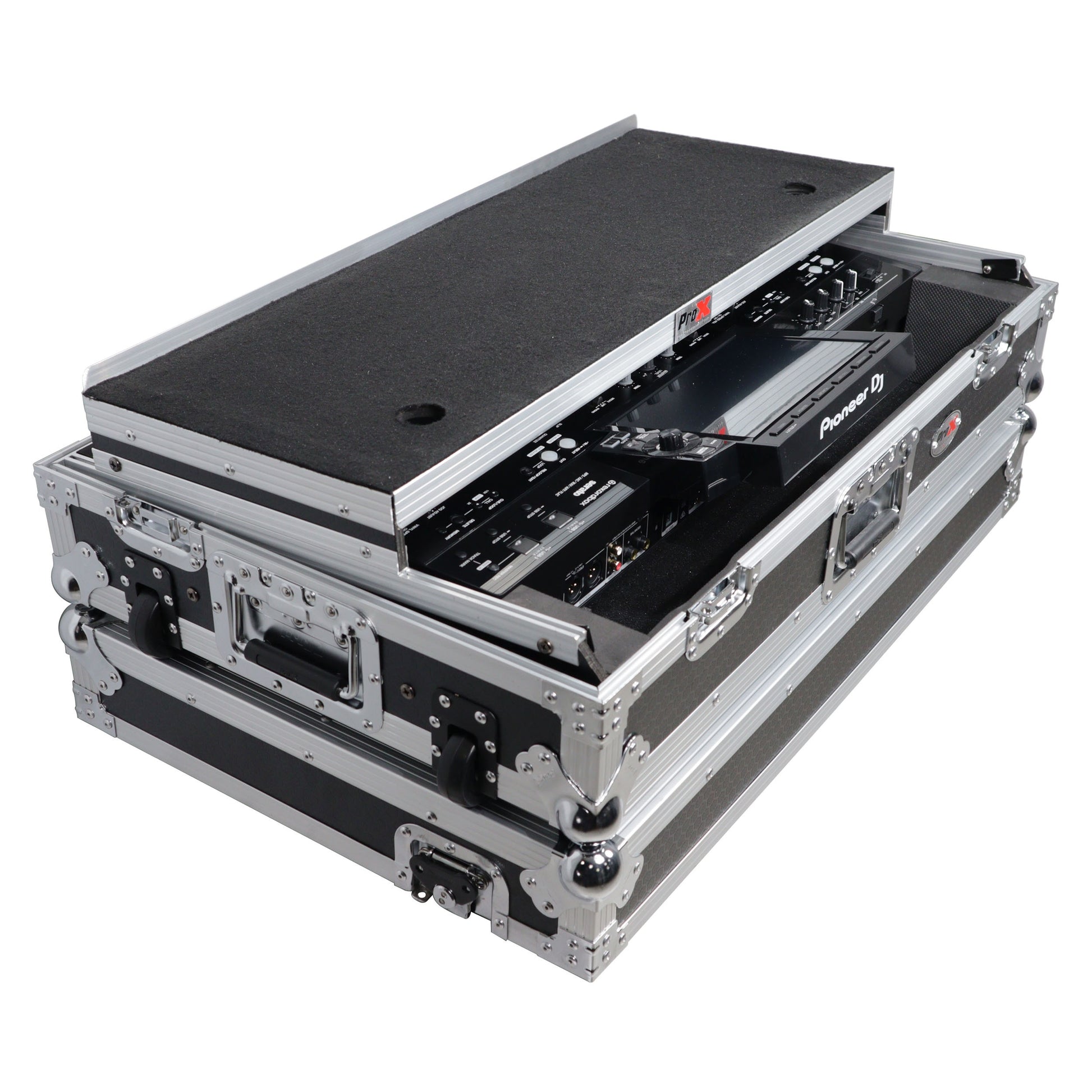 132790_ProX-ATA-Flight-Case-For-Pioneer-XDJ-RX3_DDJ-REV5-DJ-Controller-with-1U-Rack-Space-and-Wheels-_-Silver_Black-_-With-Laptop-Shelf_ALT09sqr