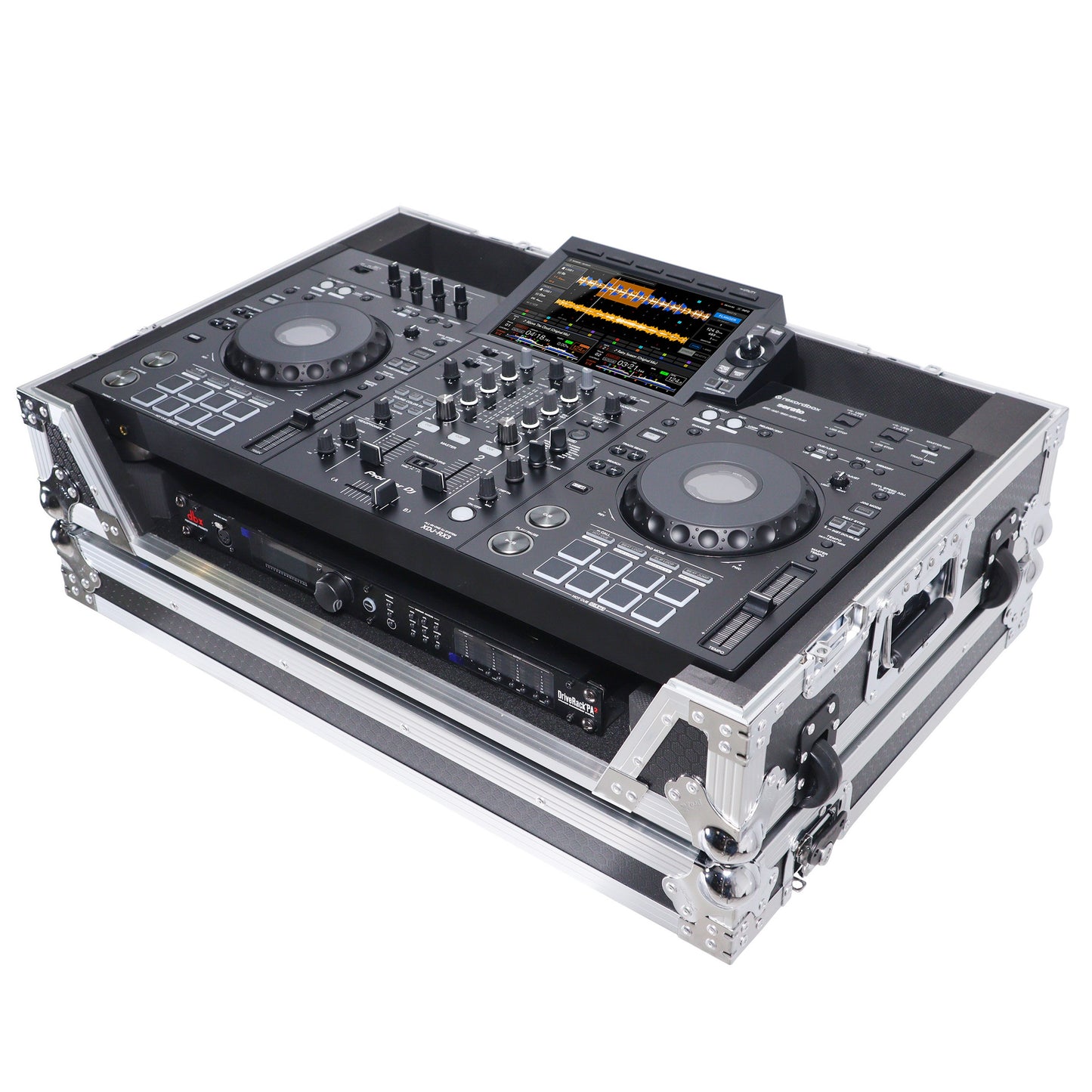 132791_ProX-ATA-Flight-Case-For-Pioneer-XDJ-RX3_DDJ-REV5-DJ-Controller-with-1U-Rack-Space-and-Wheels-_-Silver_Black-_-Without-Laptop-Shelf_ALT01sqr