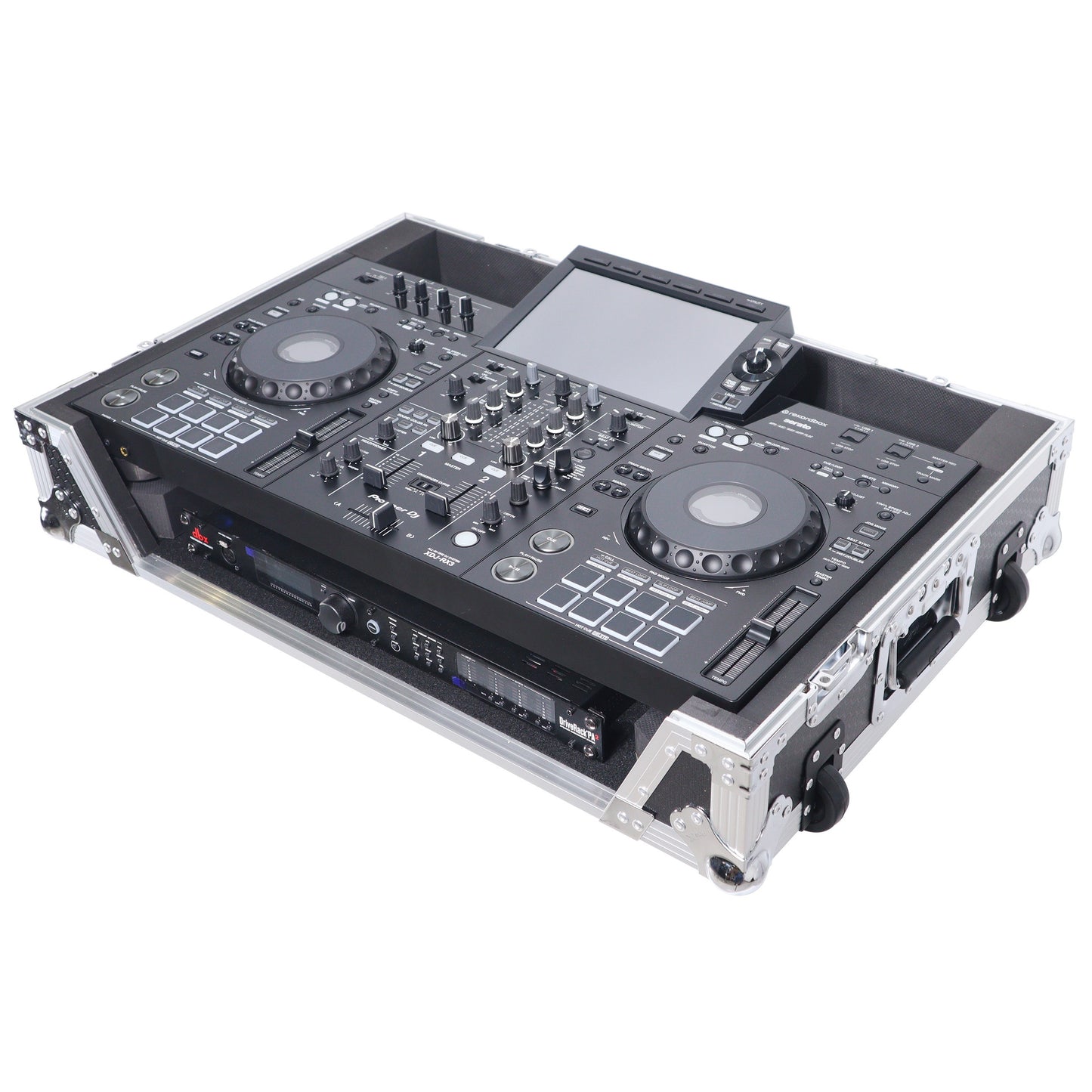 132791_ProX-ATA-Flight-Case-For-Pioneer-XDJ-RX3_DDJ-REV5-DJ-Controller-with-1U-Rack-Space-and-Wheels-_-Silver_Black-_-Without-Laptop-Shelf_ALT07sqr