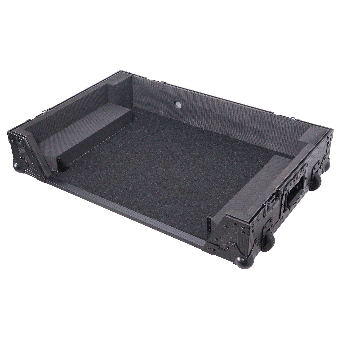 ProX ATA Flight Case For Pioneer XDJ-RX3/DDJ-REV5 DJ Controller with 1U Rack Space and Wheels | Black/Black | Without Laptop Shelf