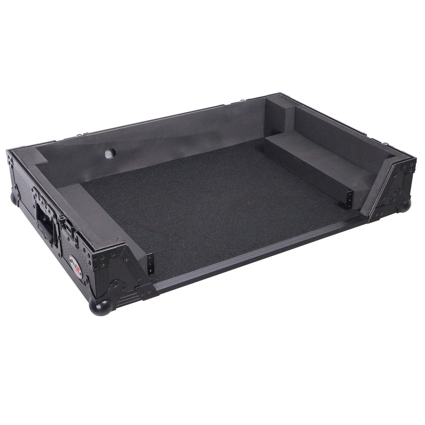 ProX ATA Flight Case For Pioneer XDJ-RX3/DDJ-REV5 DJ Controller with 1U Rack Space and Wheels | Black/Black | Without Laptop Shelf