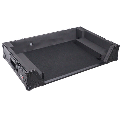 ProX ATA Flight Case For Pioneer XDJ-RX3/DDJ-REV5 DJ Controller with 1U Rack Space and Wheels | Black/Black | Without Laptop Shelf