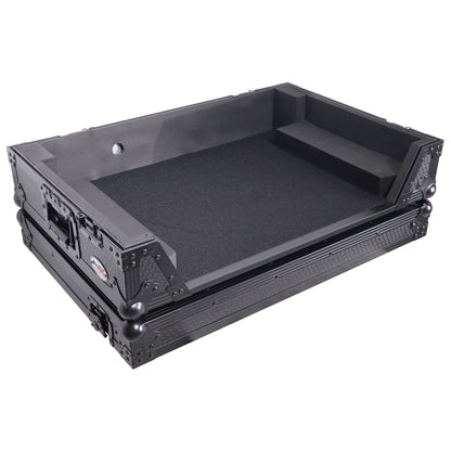 ProX ATA Flight Case For Pioneer XDJ-RX3/DDJ-REV5 DJ Controller with 1U Rack Space and Wheels | Black/Black | Without Laptop Shelf