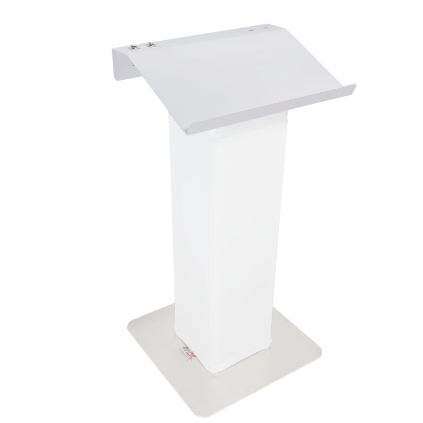 ProX Truss Lectern 24" Aluminum F34 Truss Podium Lectern | White