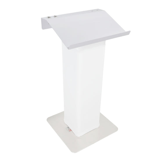 ProX Truss Lectern 24" Aluminum F34 Truss Podium Lectern | White