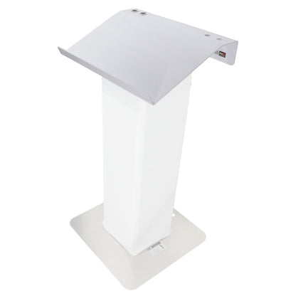 ProX Truss Lectern 24" Aluminum F34 Truss Podium Lectern | White