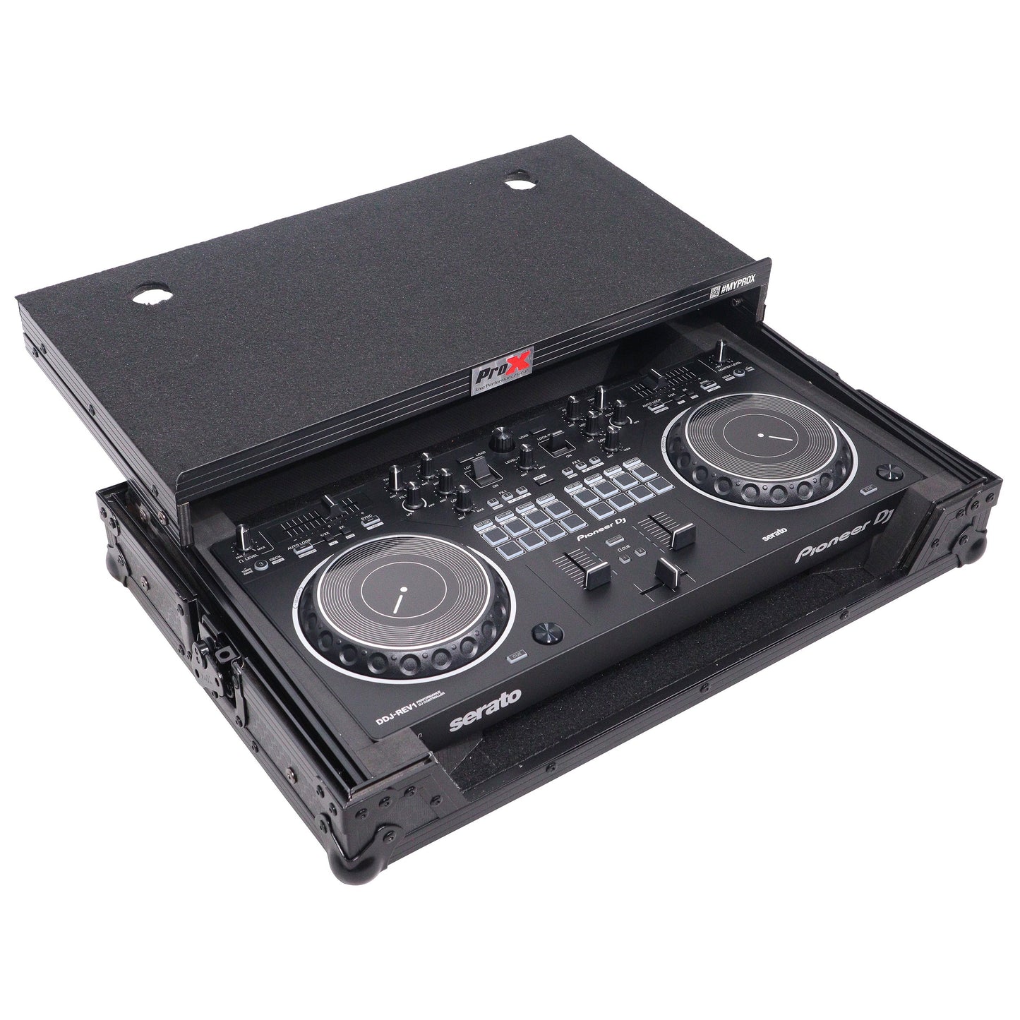 ProX ATA Flight Case for Pioneer DDJ-REV1 With Laptop Shelf | Black