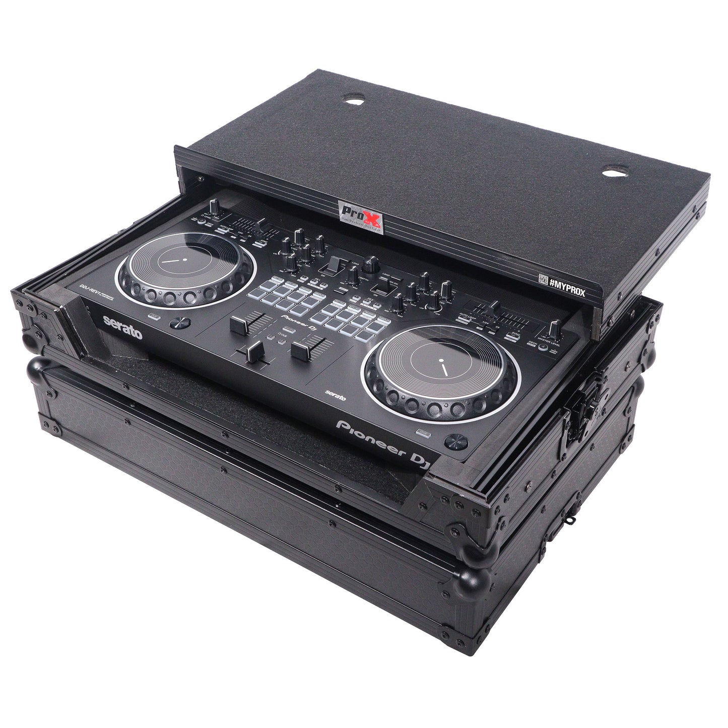 ProX ATA Flight Case for Pioneer DDJ-REV1 With Laptop Shelf | Black
