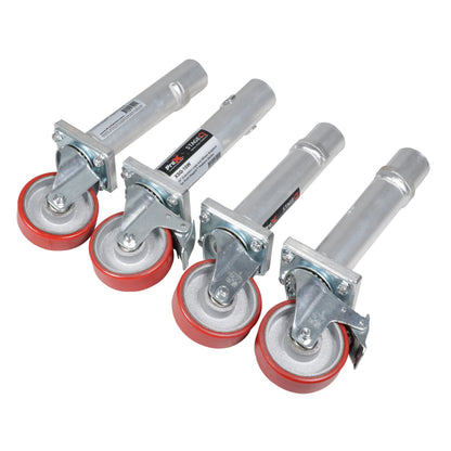 ProX StageQ Locking Rolling Stage Legs with Casters | 16 in