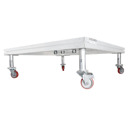 ProX StageQ Locking Rolling Stage Legs with Casters | 16 in
