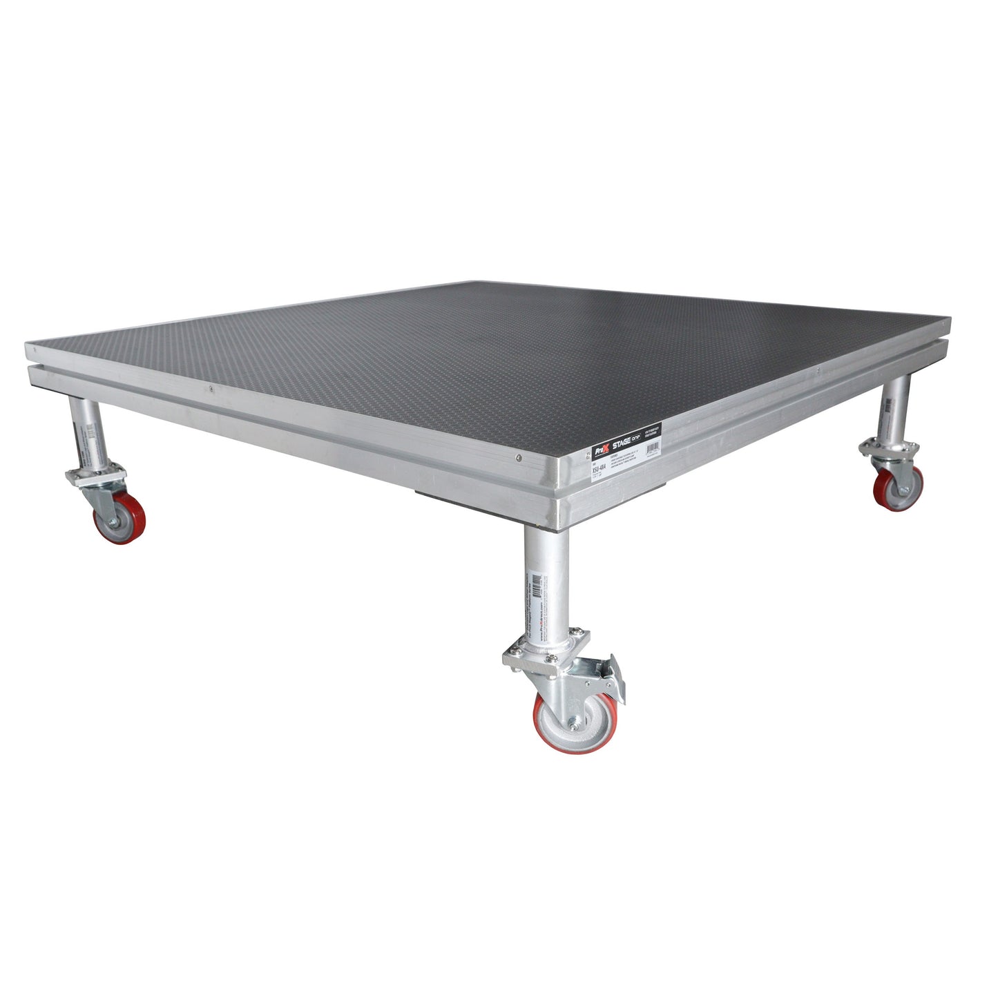 ProX StageQ Locking Rolling Stage Legs with Casters | 16 in
