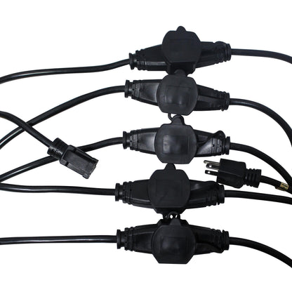ProX Male NEMA to Female Edison Multi-Outlet Power Extension Cable | 32 ft | 6 | 12 AWG