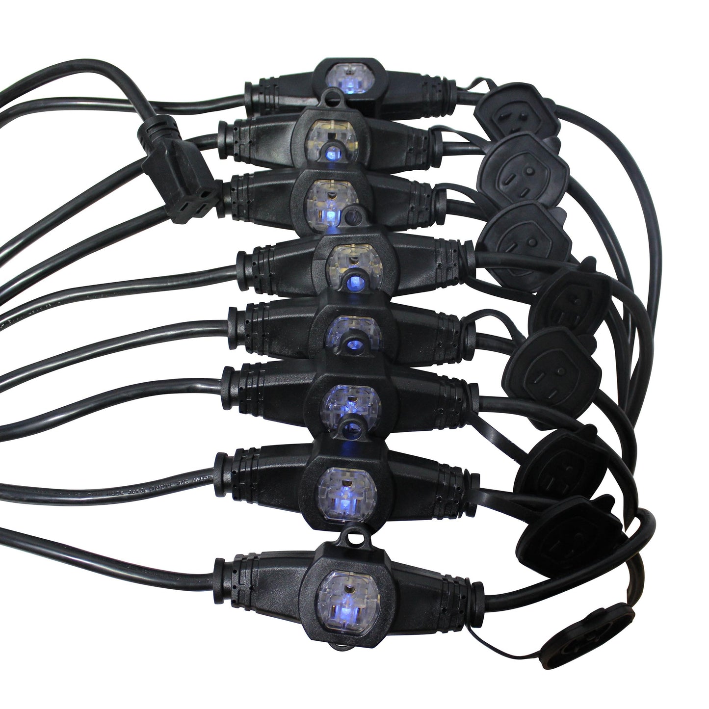 ProX Male NEMA to Female Edison Multi-Outlet Power Extension Cable | 52 ft | 9 | 12 AWG