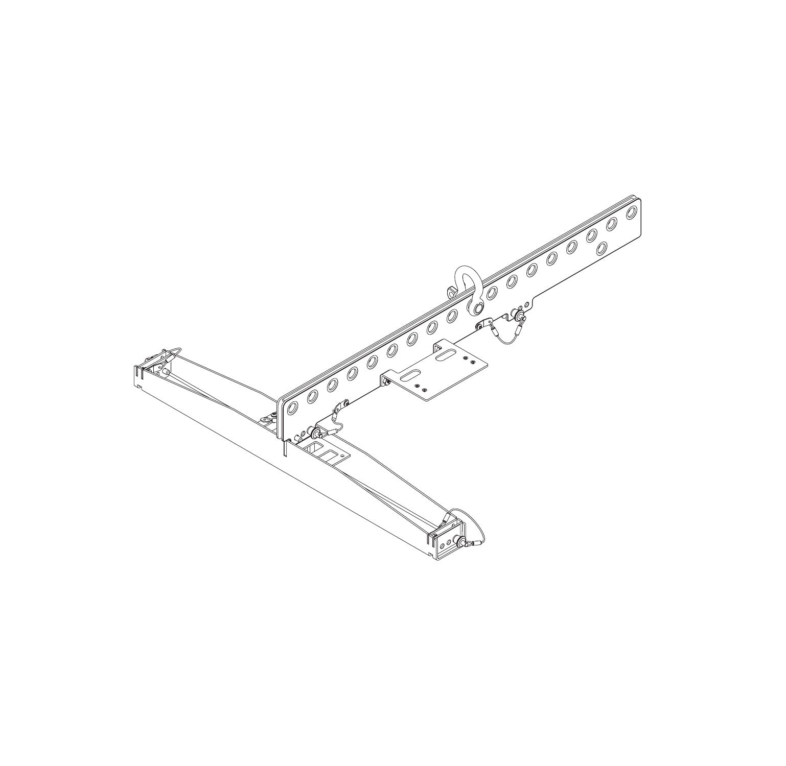 JBL SRX910LA AF Array Frame diagram