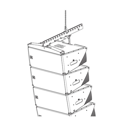 JBL SRX910LA AF Array Frame on speaker array diagram