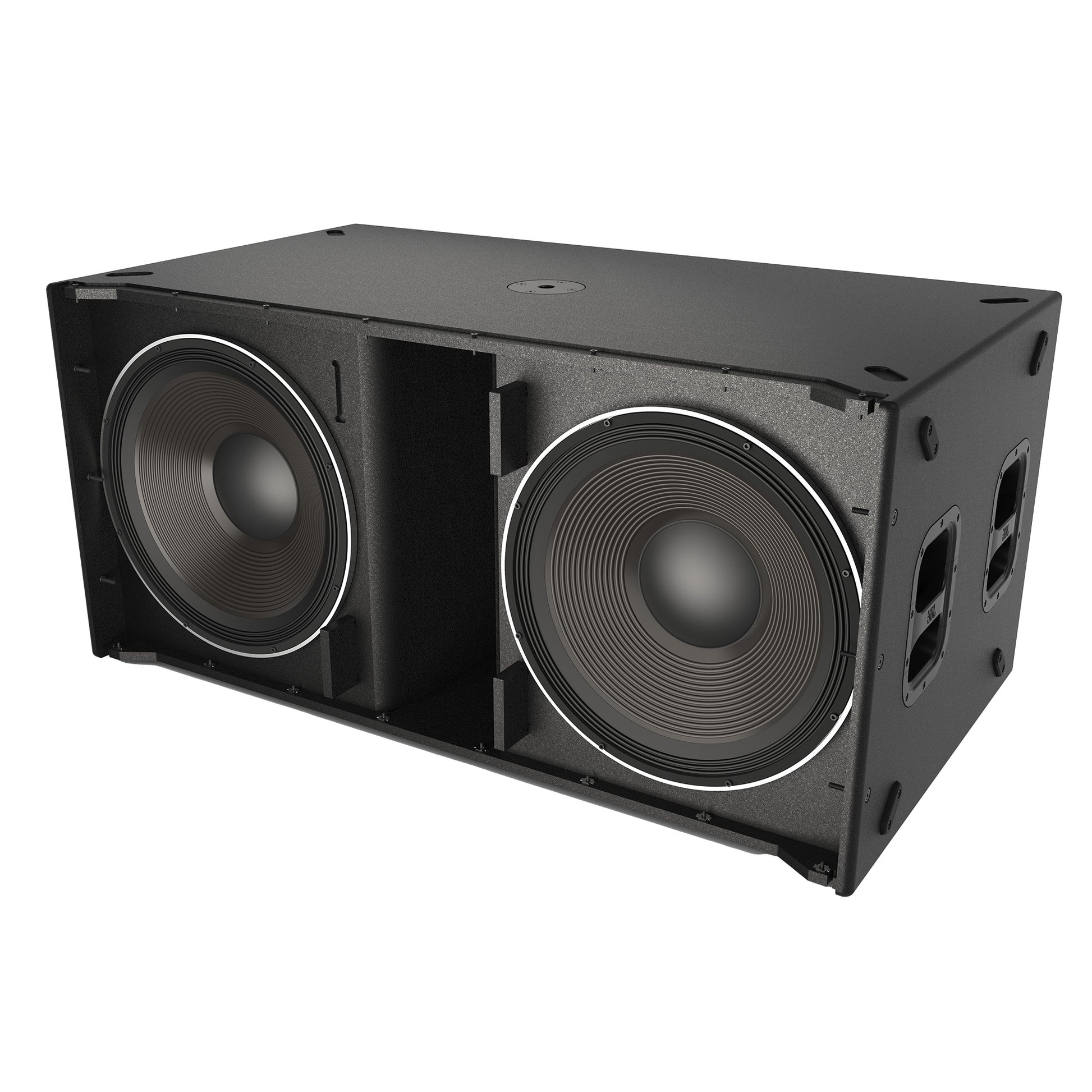 JBL SRX928S Dual 18 Powered Subwoofer without grille side
