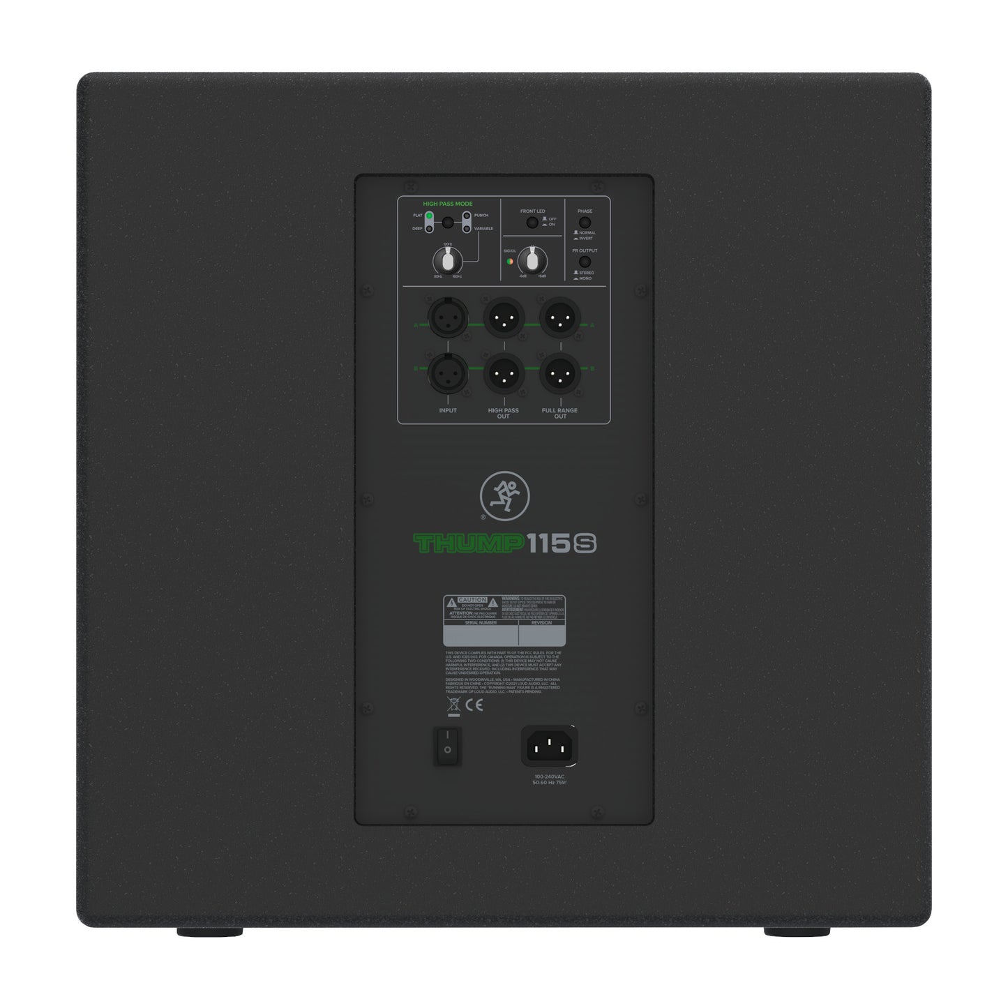 Mackie Thump115S 15-Inch 1400W Powered Subwoofer back