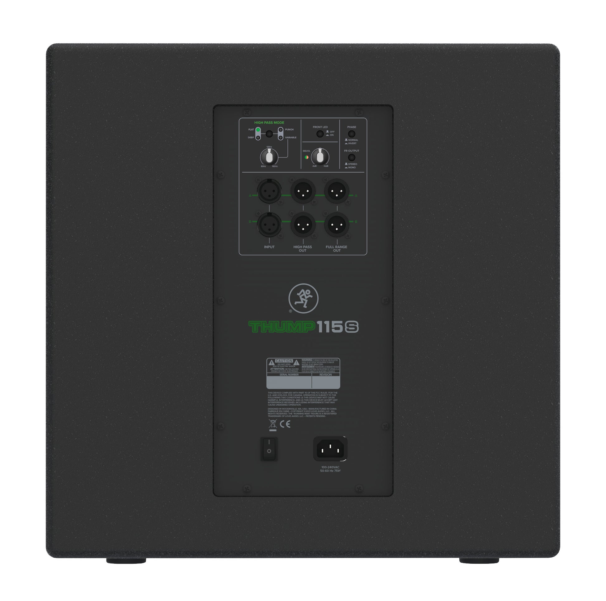 Mackie Thump115S 15-Inch 1400W Powered Subwoofer back