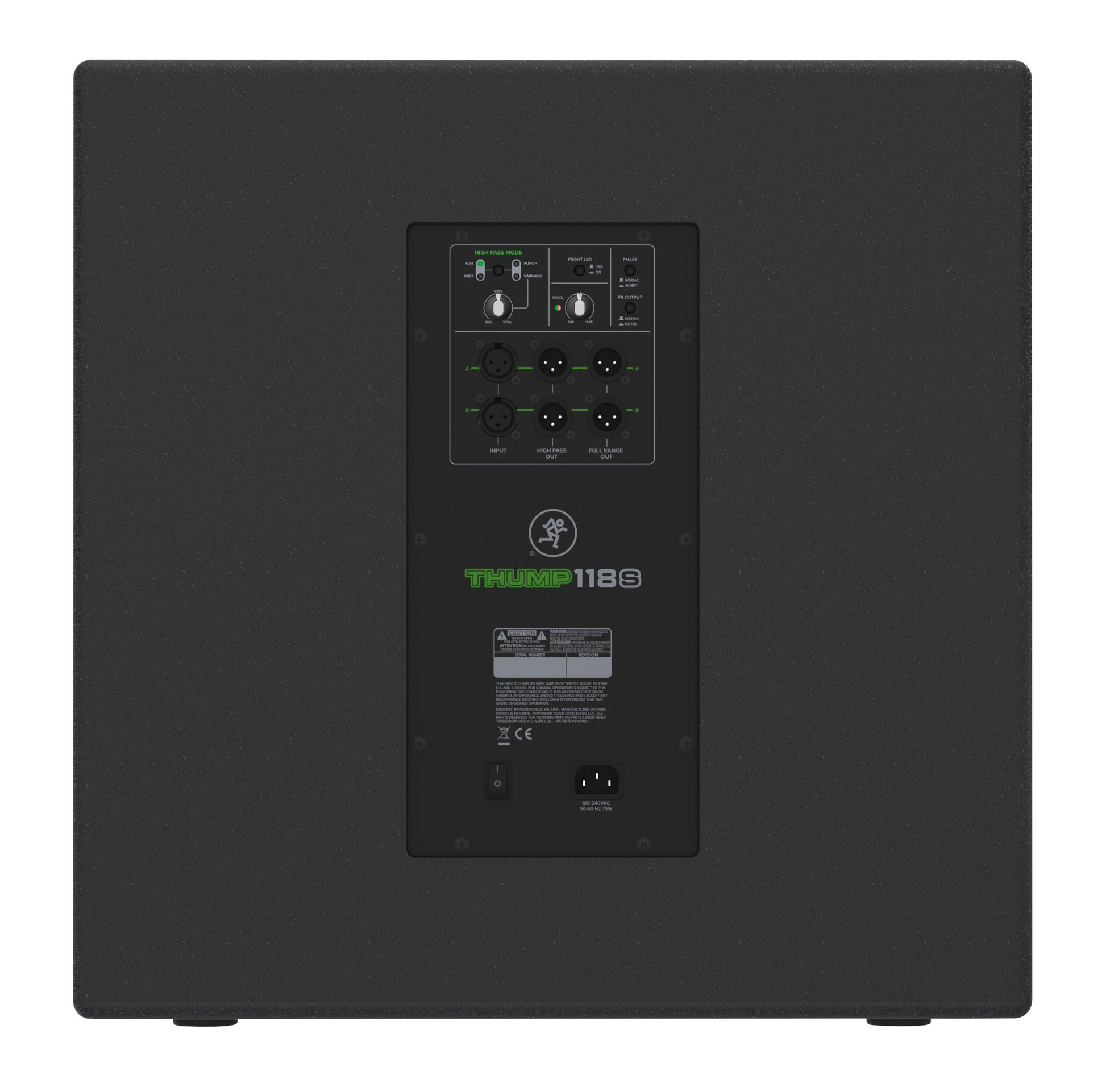 Mackie Thump118S 18-Inch 1400W Powered Subwoofer back