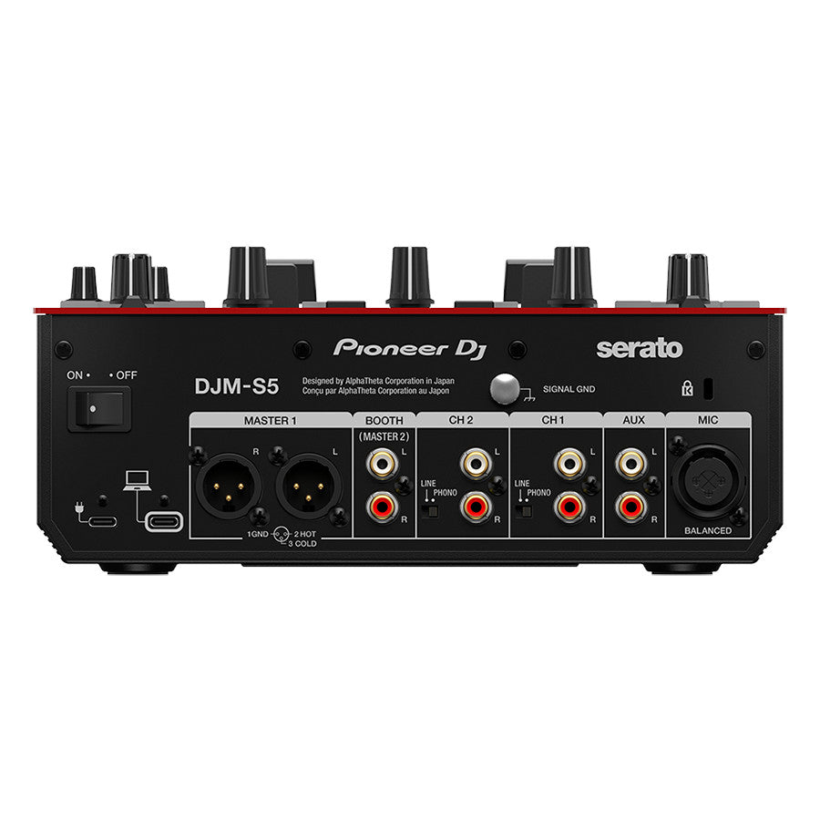 Pioneer DJ DJM-S5 2-Channel DJ Mixer back