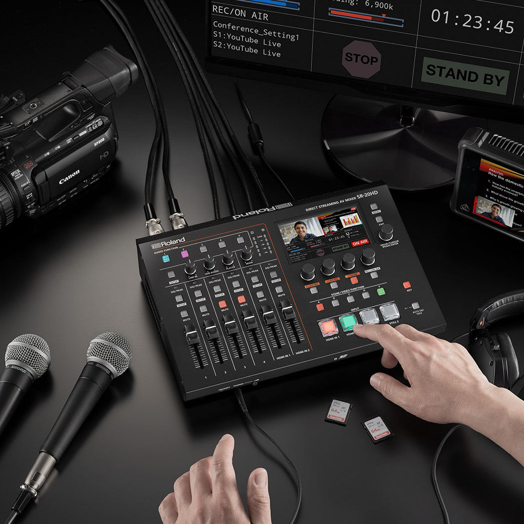 Roland SR-20HD Direct Streaming AV Mixer lifestyle