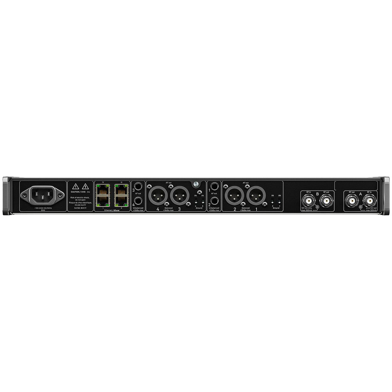 Sennheiser EW-DX EM 4 DANTE 4-Channel Wireless Receiver back