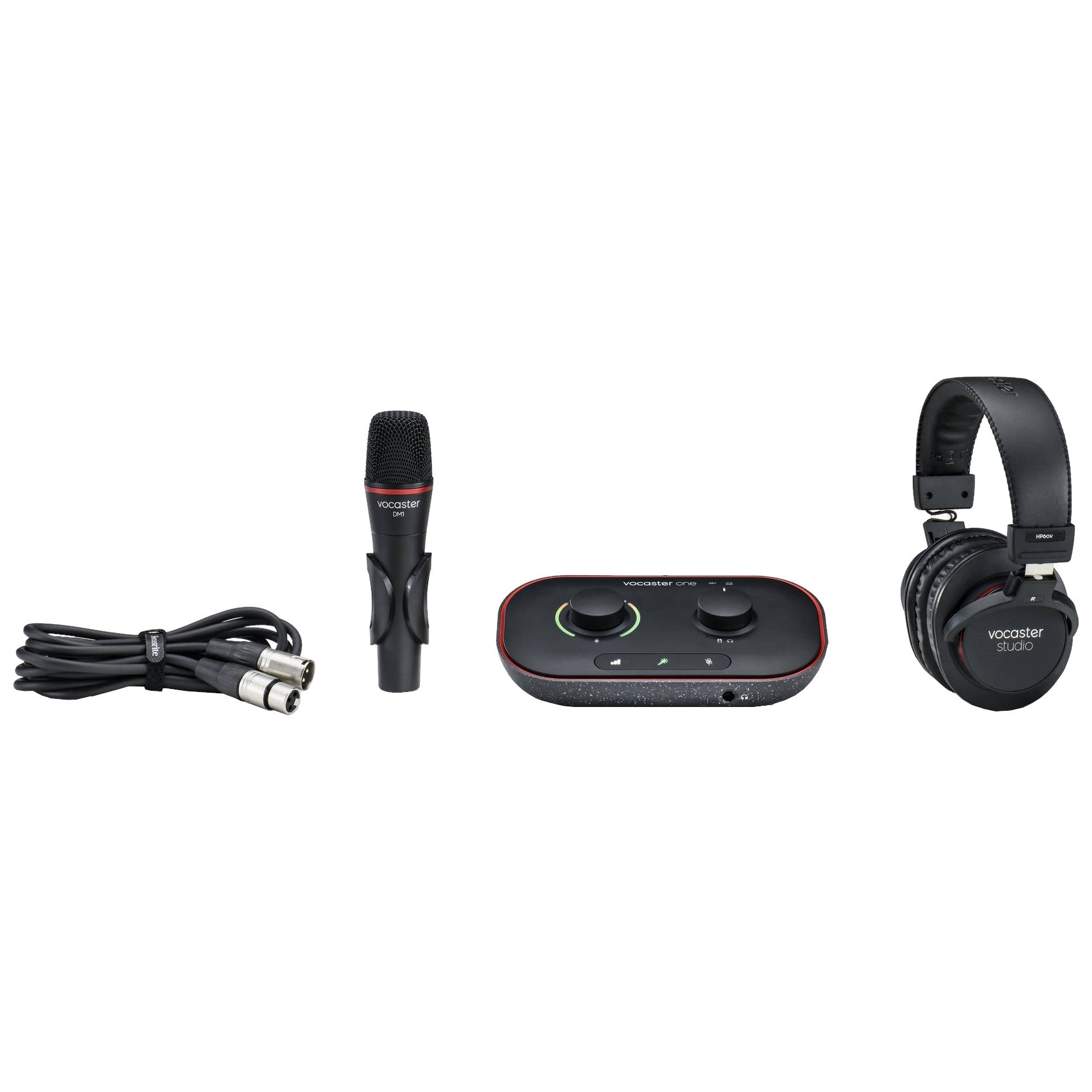 Focusrite Vocaster One Studio lineup