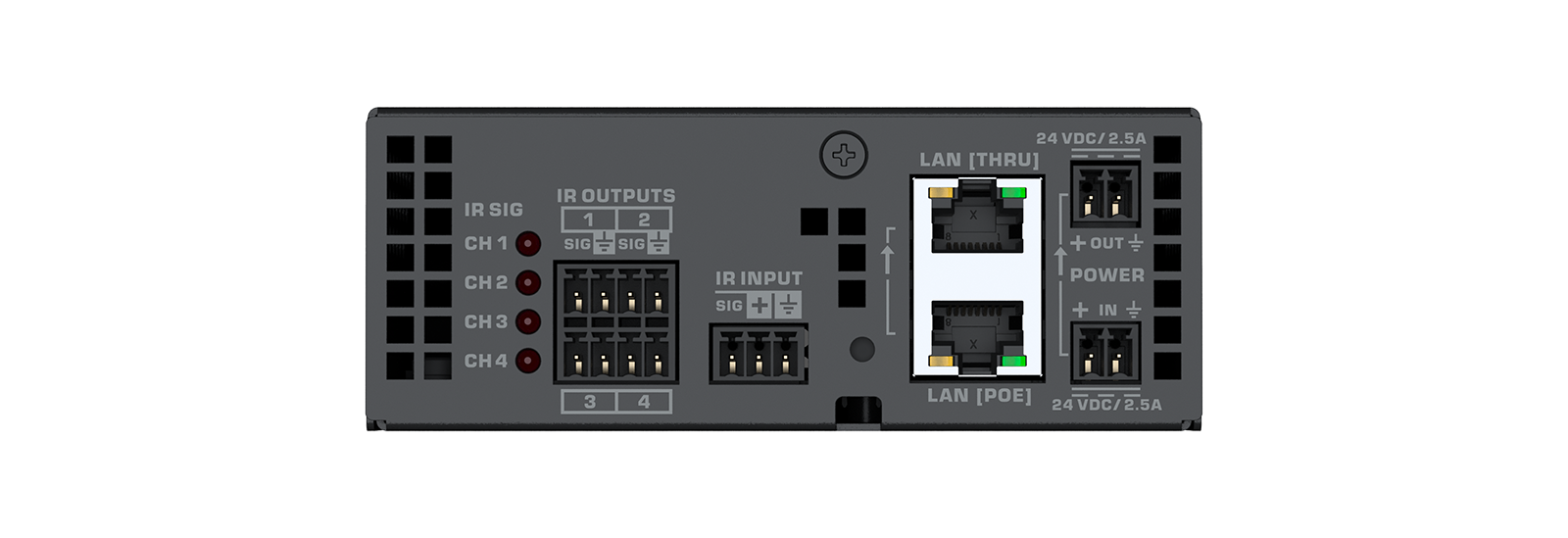 Q-SYS QIO-IR1x4 Network I/O Expander