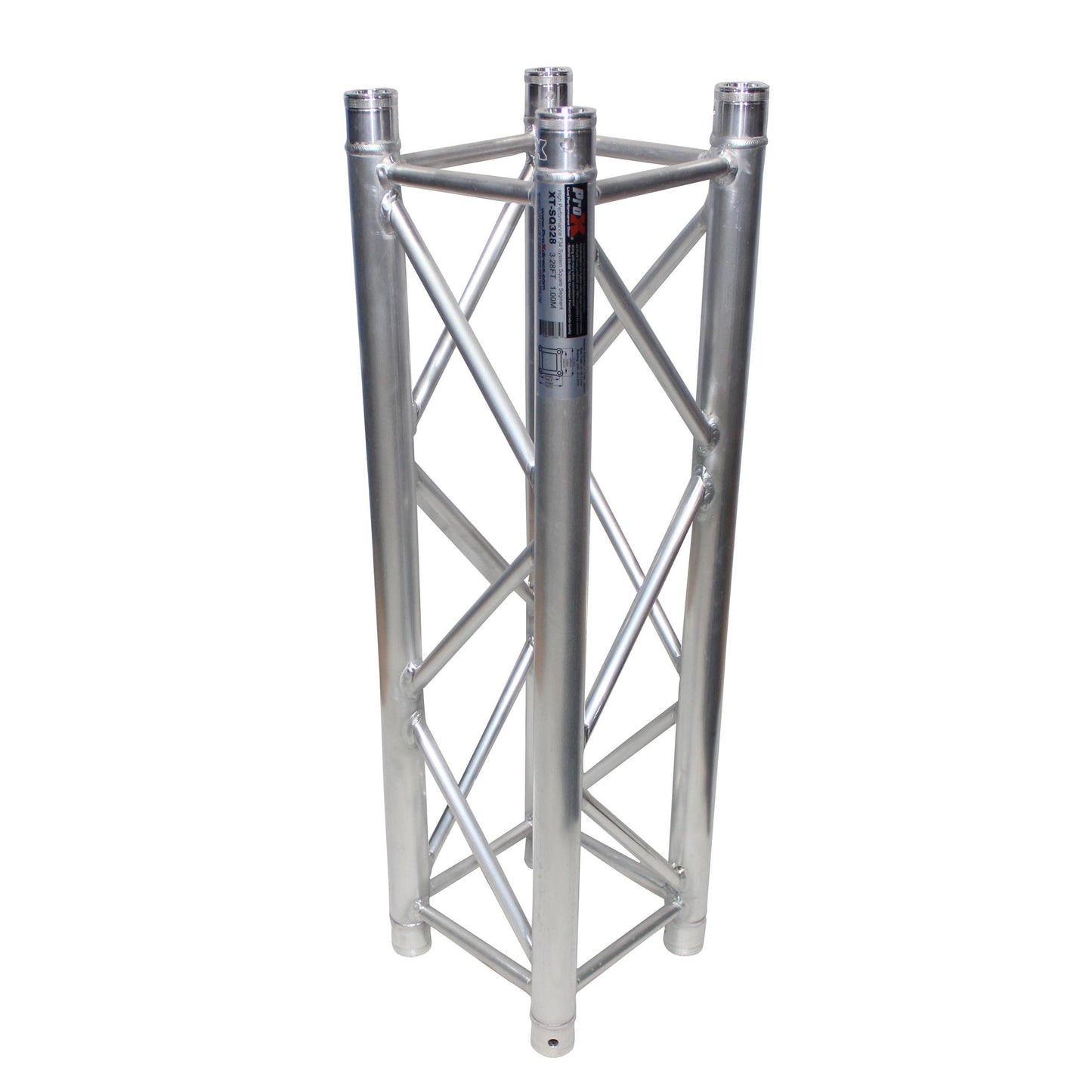 13383_ProX-XT-F34-Square-Truss-Segment-EN-AWT6-Aluminum-With-Conical-Connector-_-3.28-ft-(1M)_ALT02sqr