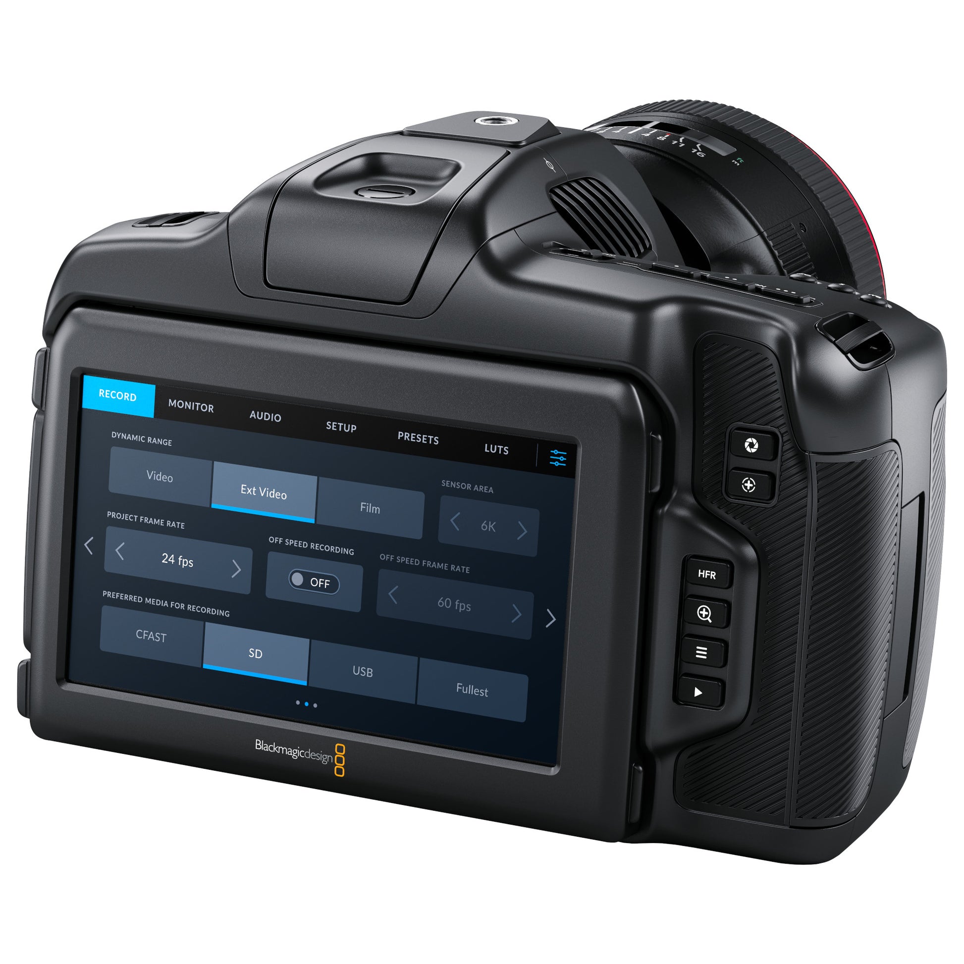 Blackmagic Design Pocket CinemaÂ Camera 6K G2 menus