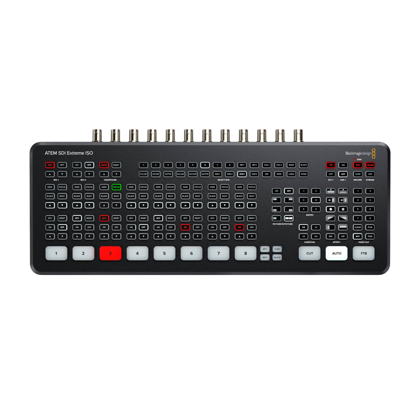 Blackmagic Design ATEM SDI Extreme ISO Production Switcher top