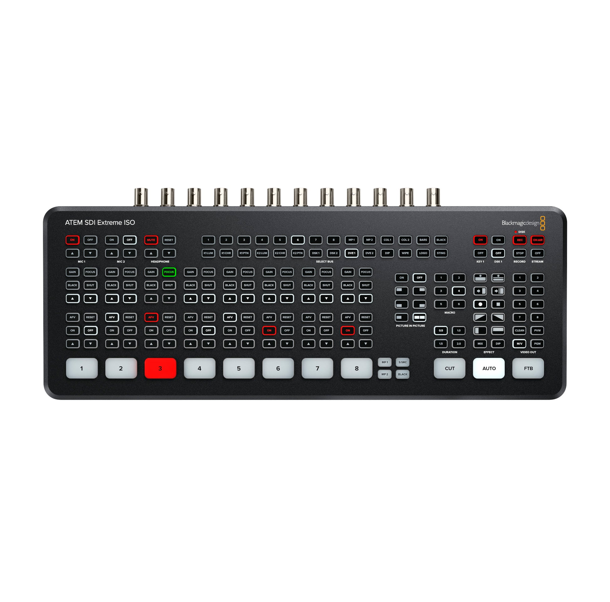 Blackmagic Design ATEM SDI Extreme ISO Production Switcher top