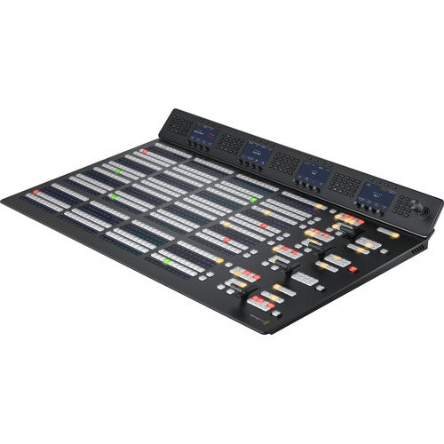 Blackmagic Design ATEM 4 M/E Advanced Panel 40 broadcast switcher control surface at an angle