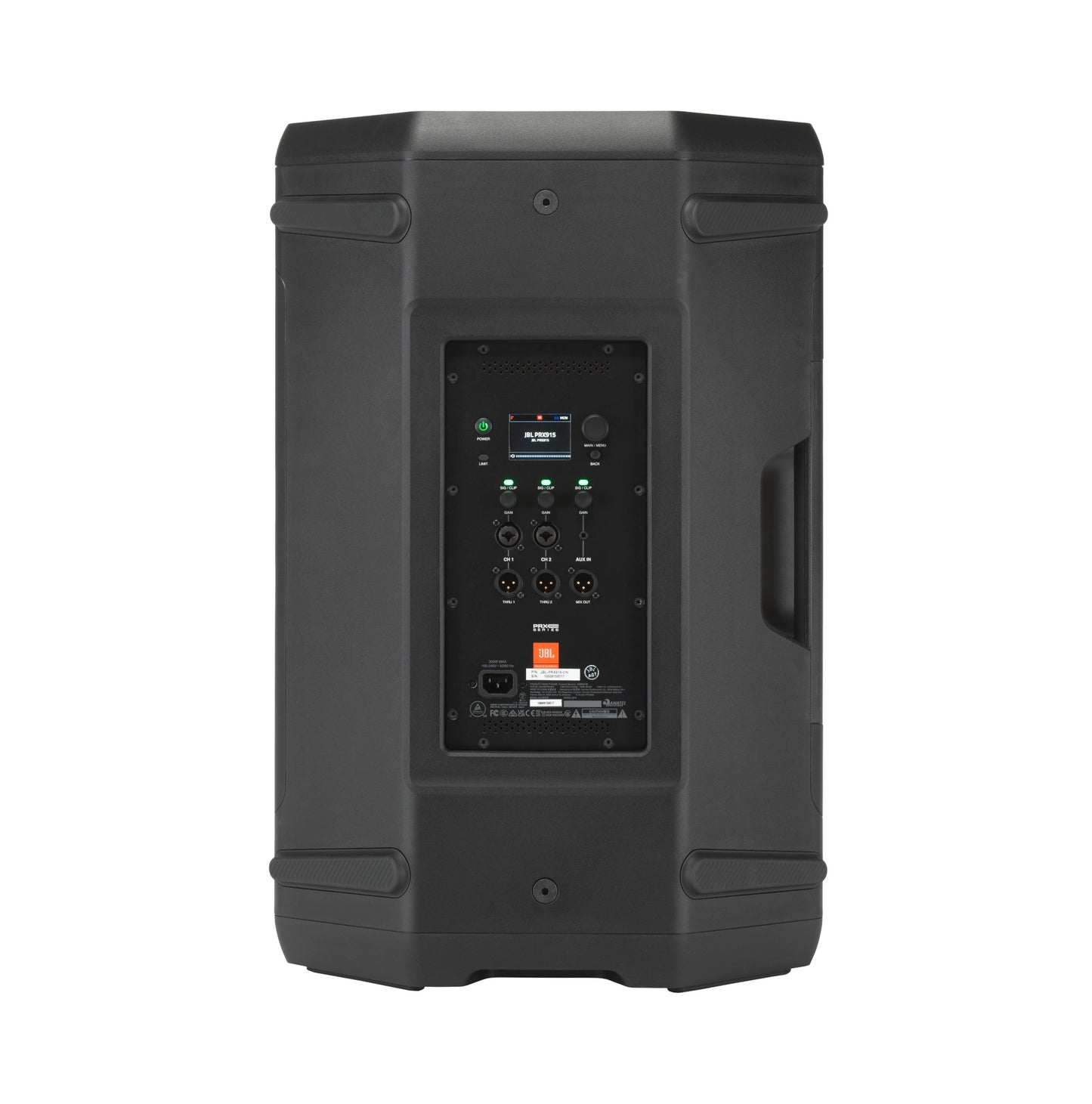 JBL PRX915 15-Inch Portable Powered PA Speaker back