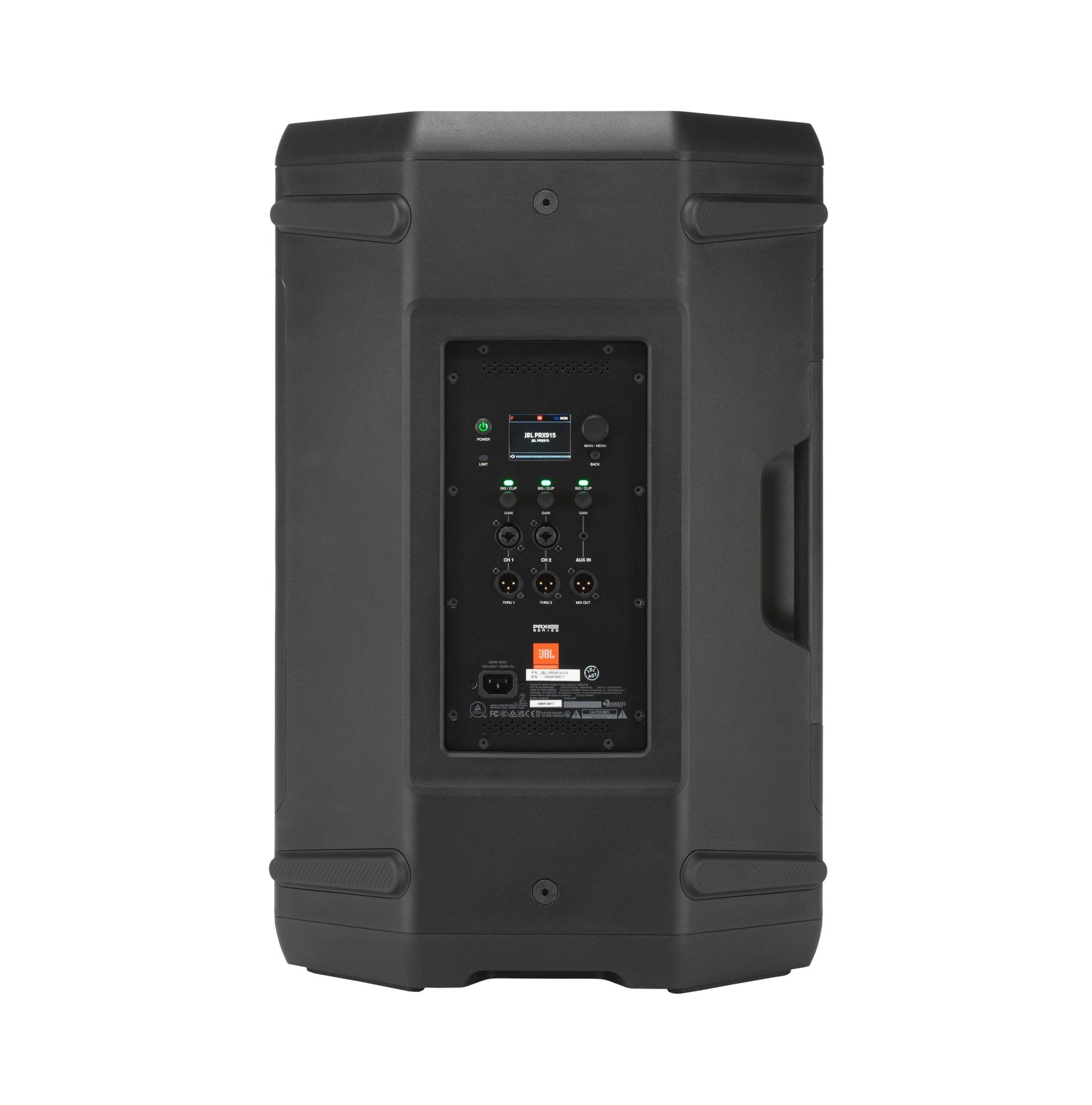 JBL PRX915 15-Inch Portable Powered PA Speaker back