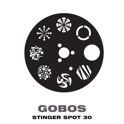 Eliminator Lighting Stinger Spot 30 Mini Moving Head gobos