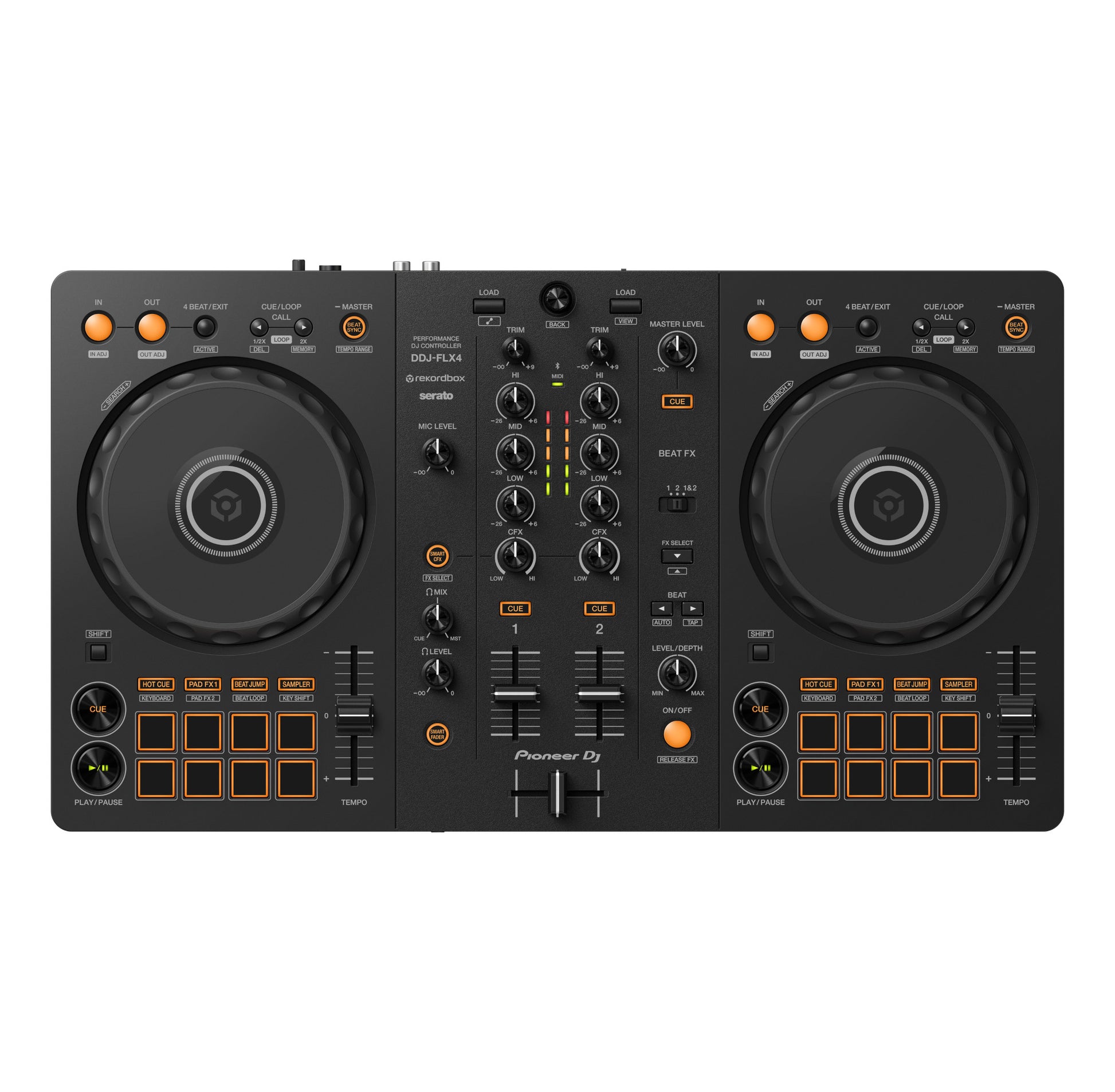 Pioneer DJ DDJ-FLX4 2-Channel DJ Controller top