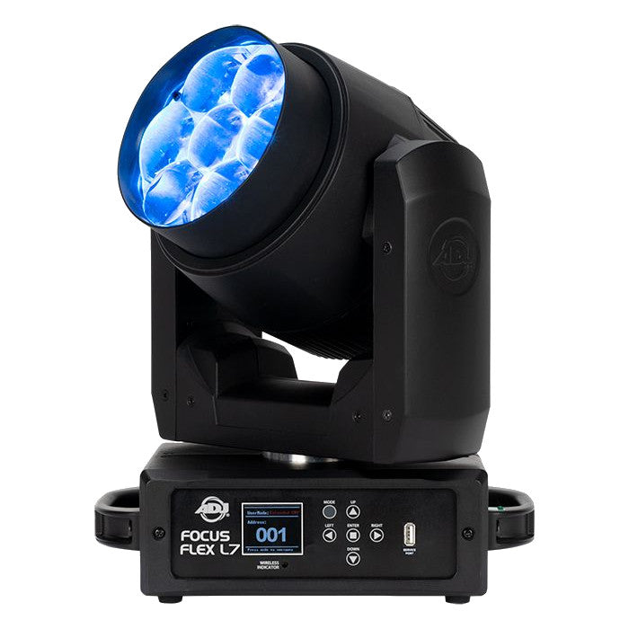 ADJ Focus Flex L7 7x40W RGBL LED Moving Head blue