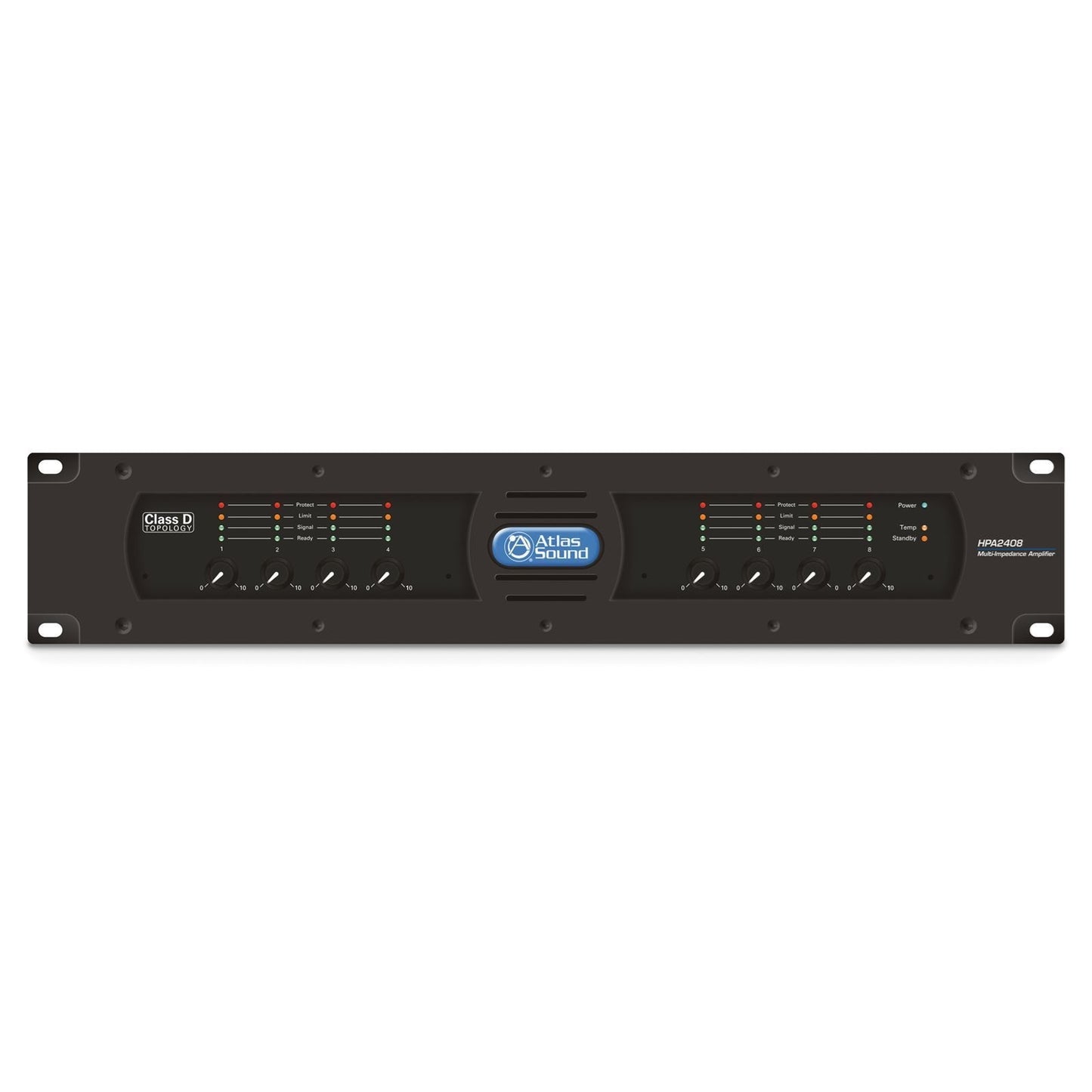 AtlasIED HPA2408 Eight-Channel 2400W Commercial Power Amplifier