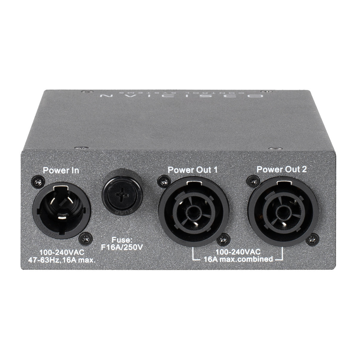 Obsidian Netron RP2 Intelligent 2-Way DMX Power Relay back