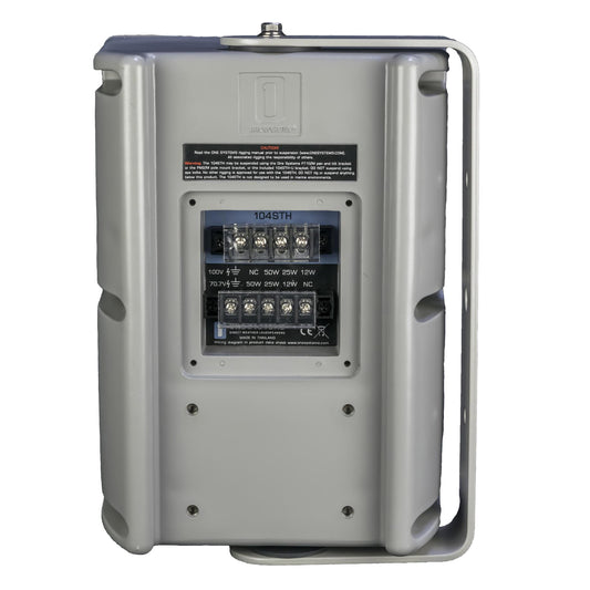 One Systems 104.STH-GRAY 4.5â€ Silver Series Speaker back