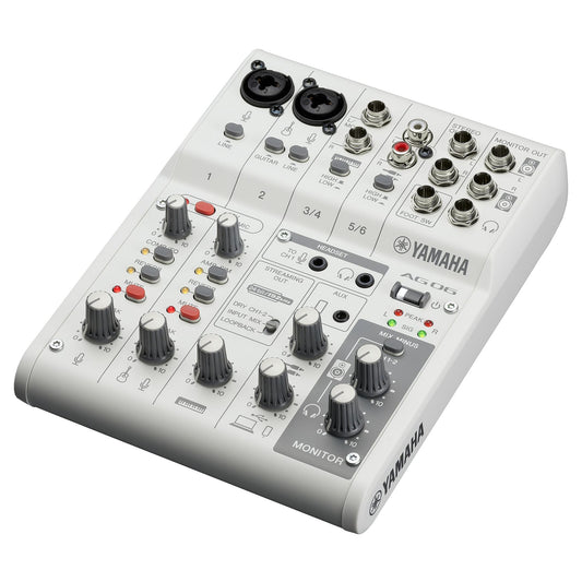Yamaha AG06MK2 6-Channel Live Streaming USB Mixer black